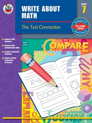 cover image of Write About Math, Grade 7